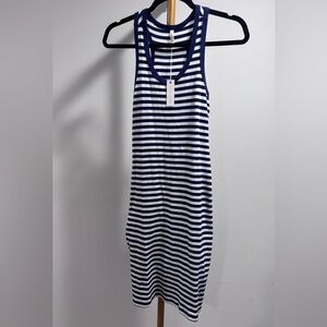 Blue/white stripe dress